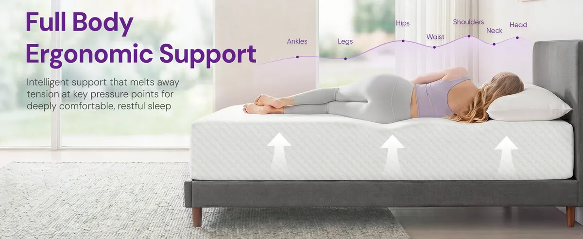 Full-Body Support at Every Pressure Point — GAESTE mattress